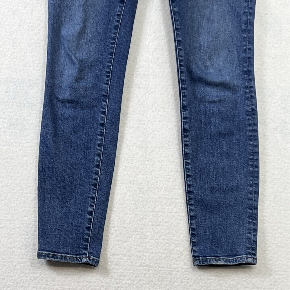 Madewell Jeans 27 Skinny 9" Mid Rise Denim Button Fly Pockets Medium Wash New - Picture 13 of 14
